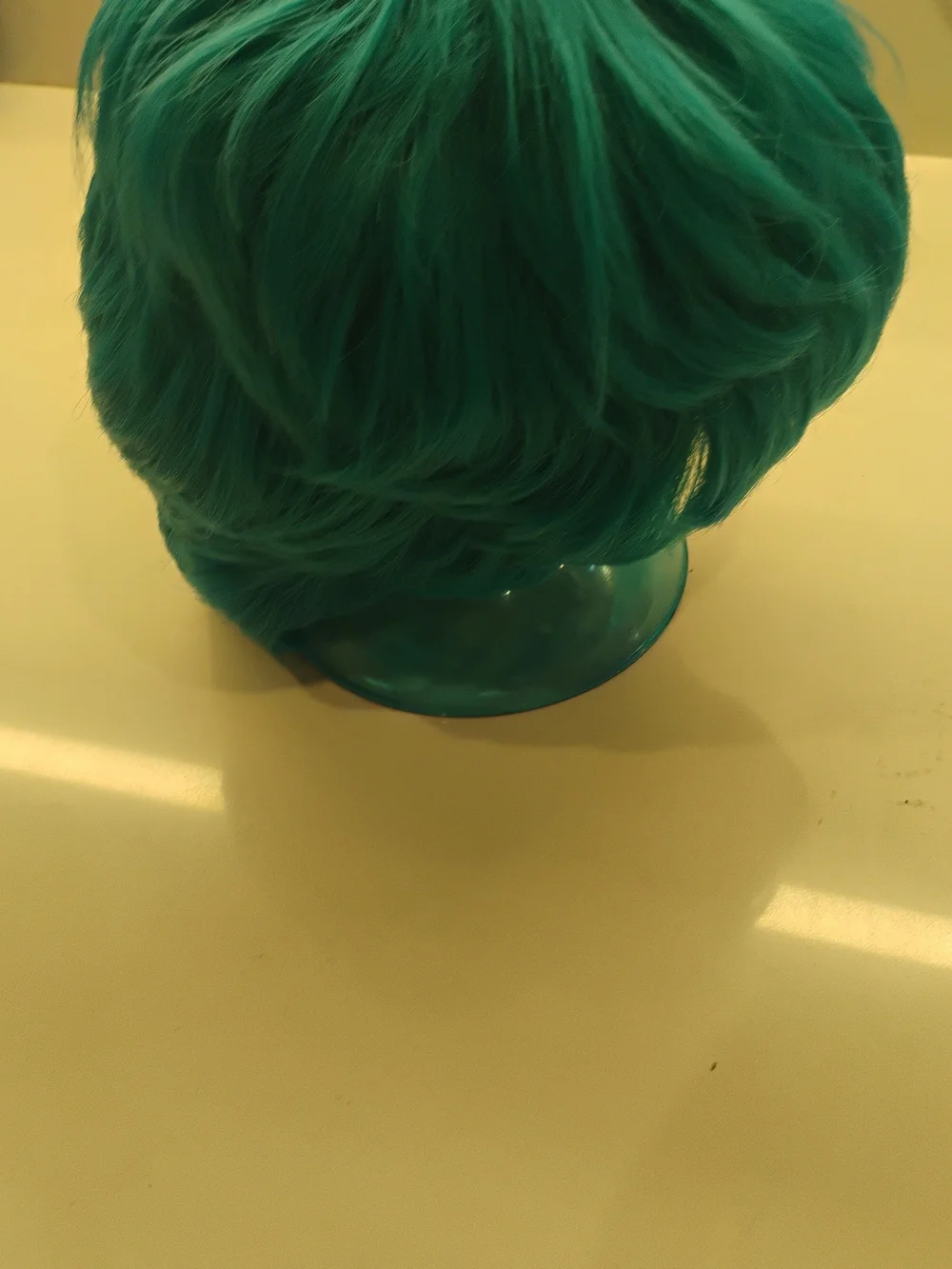 Vibrant Teal Short haircut Wig - Premium Synthetic Hair🍓🩵✨